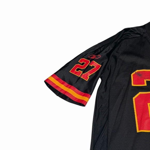 Kansas City Chiefs Larry Johnson #27 Reebok Jersey Mens L Distressed Mesh PSU KC - Picture 4 of 16